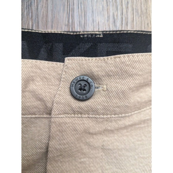 Hawke & Co Shorts Mens 36 Tan Hybrid Performance Tech Golf Outdoors Chino Zipper - Picture 2 of 12